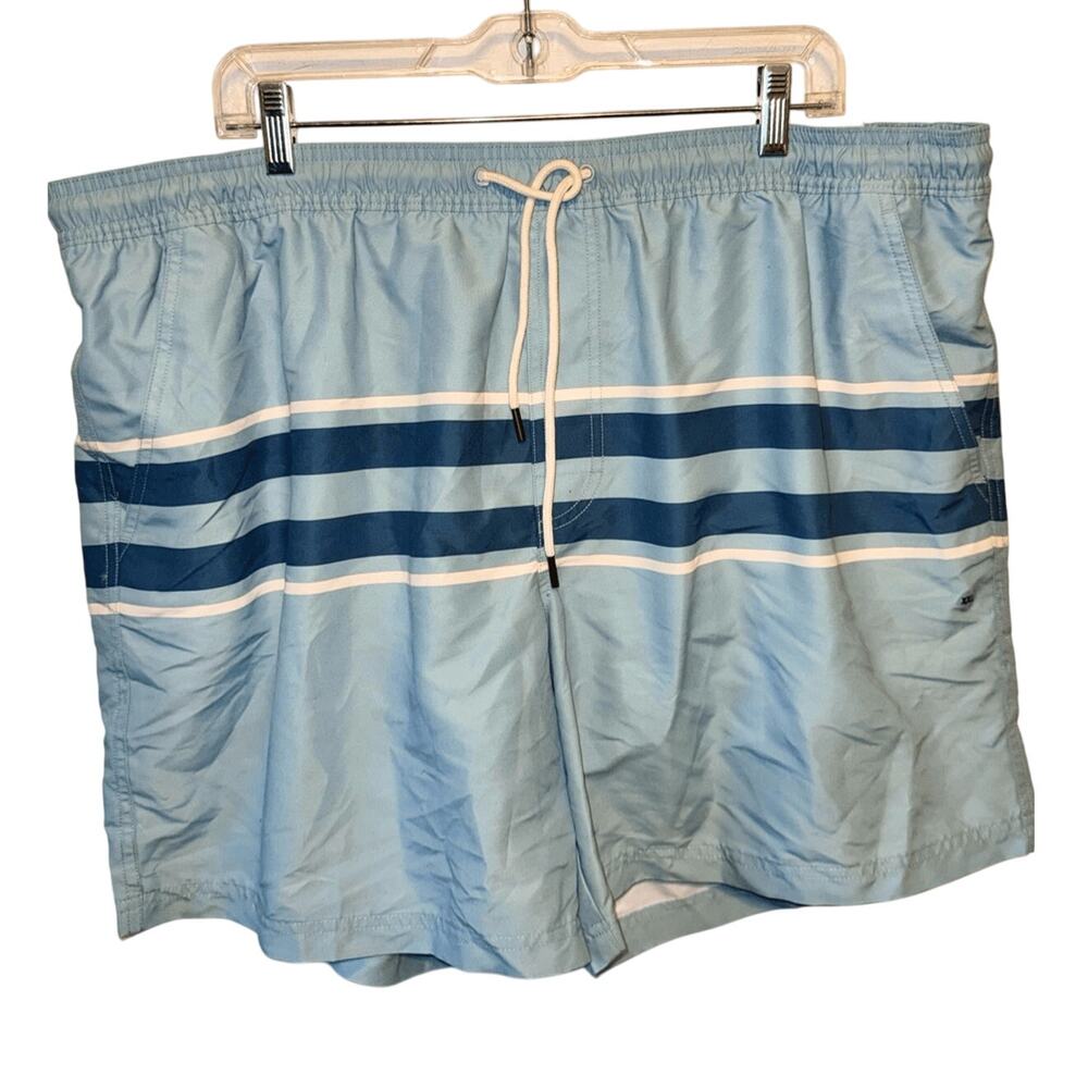 Brand New American Eagles Men’s XS Light Blue Striped Swim Suit Swimwear